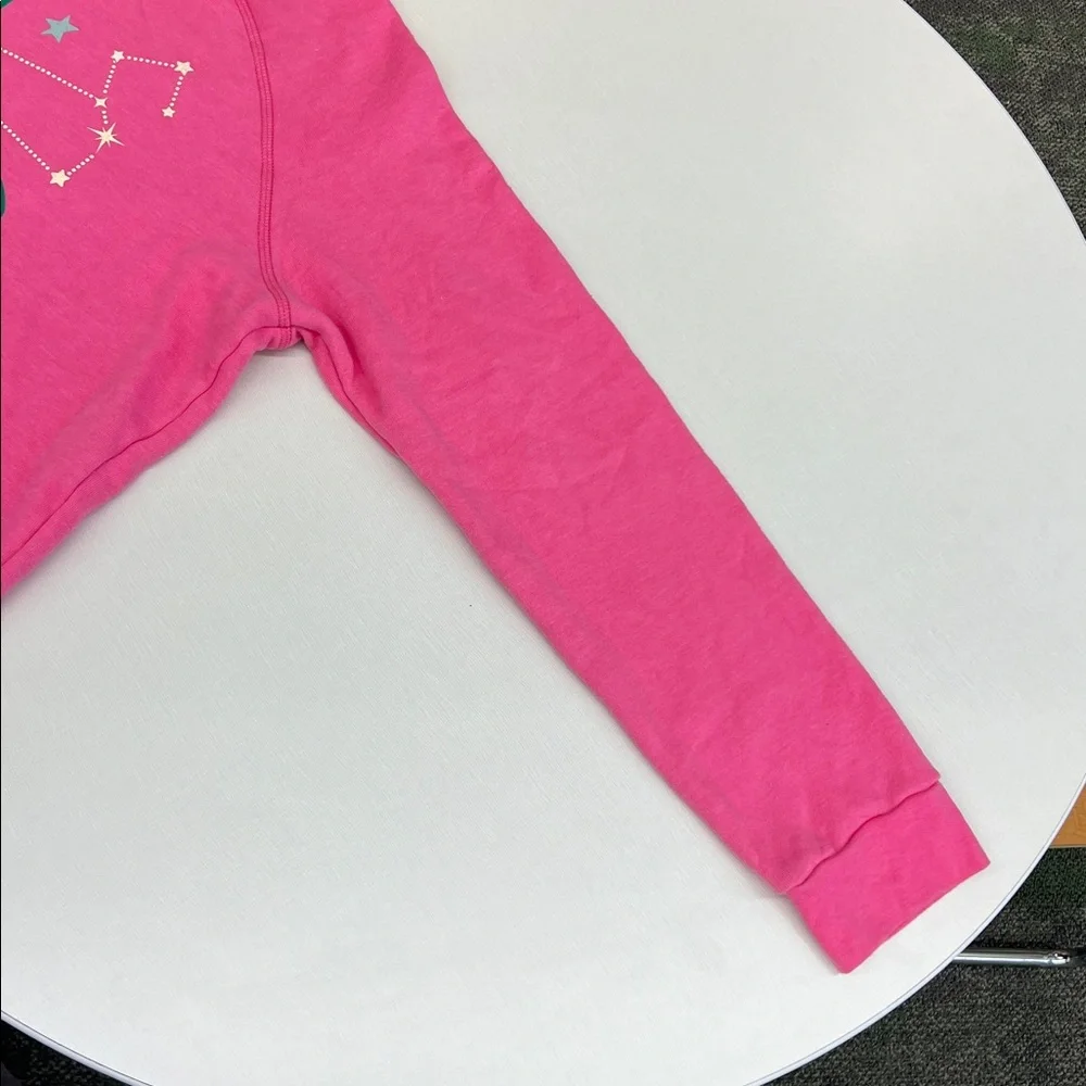 Anthropologie x Midnight Rider the carolita zodiac leo sign pink crewneck XL - Picture 6 of 12